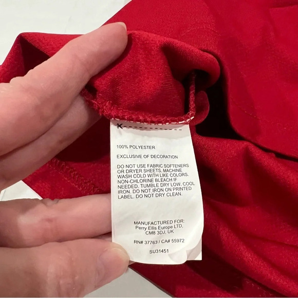 PGA Tour Red Golf Polo Short Sleeve Shirt 100% Polyester Size Men’s Large - Picture 5 of 11